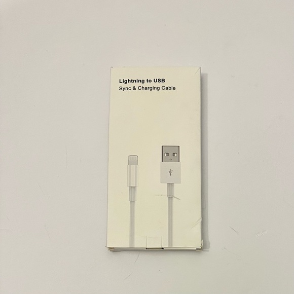 NEW IN BOX Lightning to USB Sync & Charging Cable Set of Two for iPhone - Picture 1 of 2